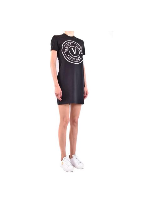 Versace Jeans Couture Blue Short Dresses
