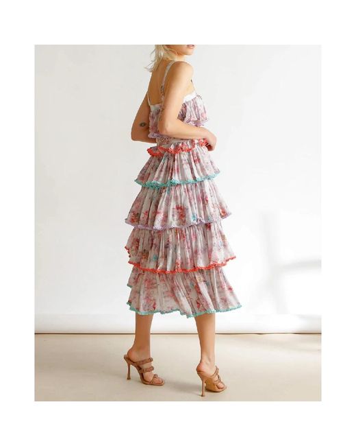 Ixiah Red Midi Dresses