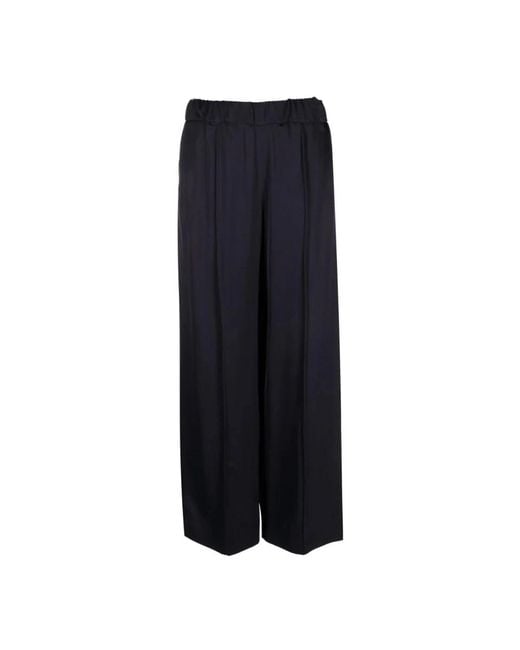 Jil Sander Blue Wide Trousers