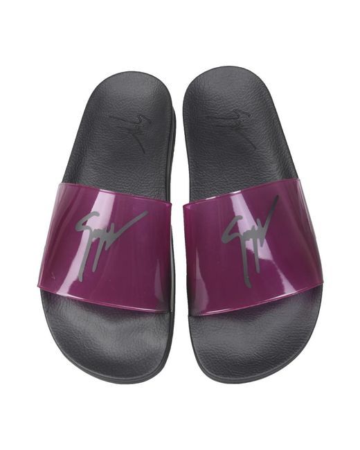 Giuseppe Zanotti Purple Sliders