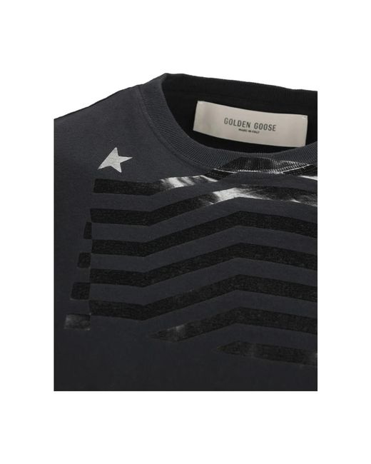 Golden Goose Deluxe Brand Black T-Shirts for men