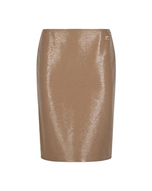 Courreges Vinyl Rok in het Brown