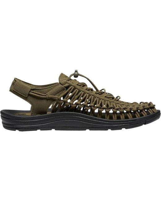 Keen Black Flat Sandals for men
