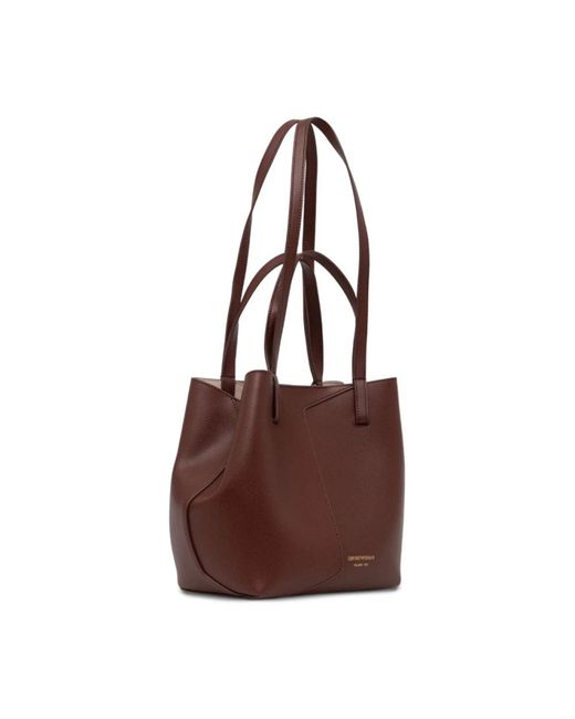 Emporio Armani Brown Shopping Bags
