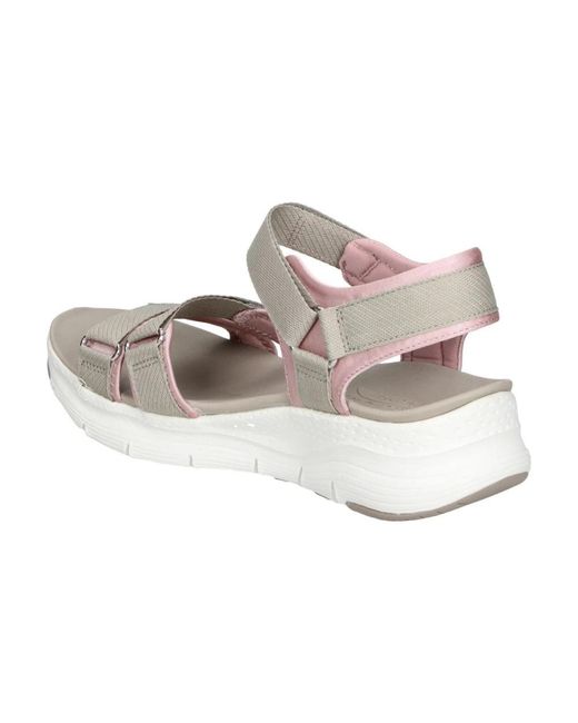 Skechers Pink Flat Sandals