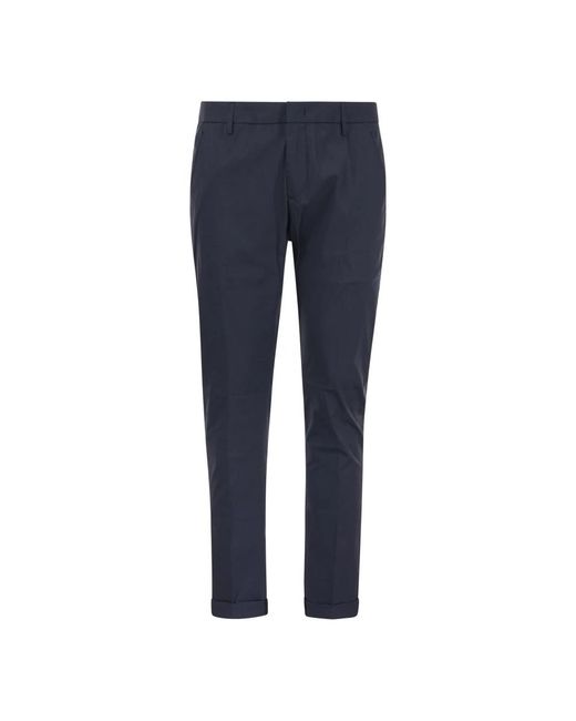 Dondup Blue Slim-Fit Trousers for men
