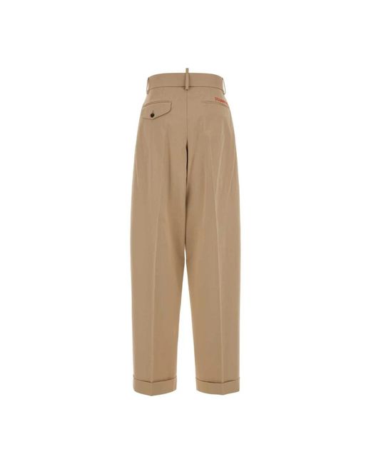 DSquared² Natural Wide Trousers