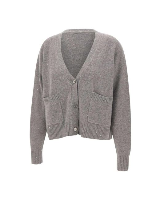 Kaos Sequin Cardigan in het Gray