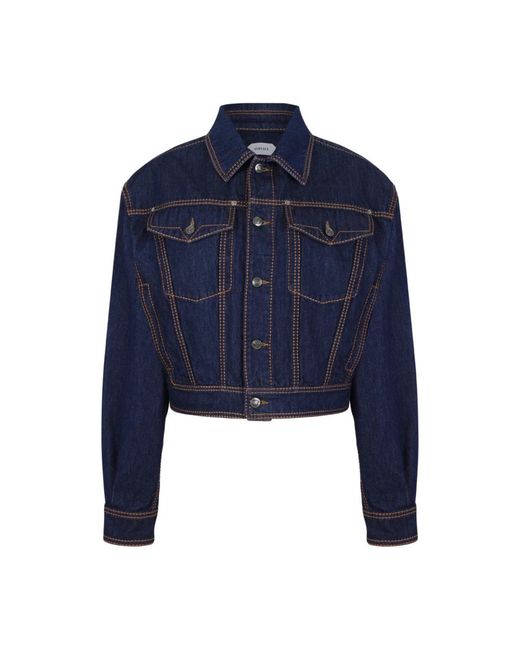 Denim Jackets Versace en coloris Blue