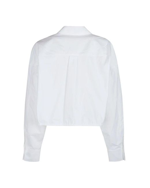 T By Alexander Wang White Stilvolle Wrap-Bluse