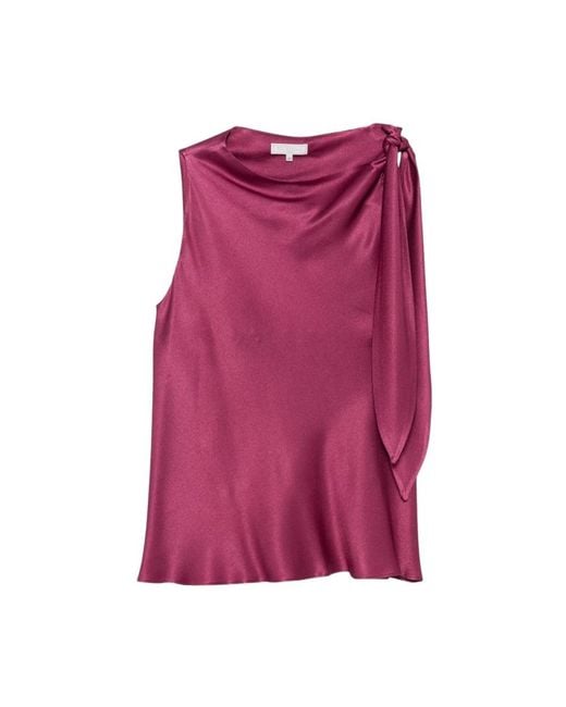 Antonelli Purple Sleeveless Tops