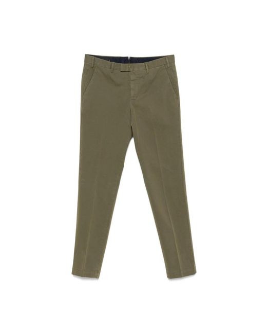 Slim-Fit Trousers PT Torino de hombre de color Green