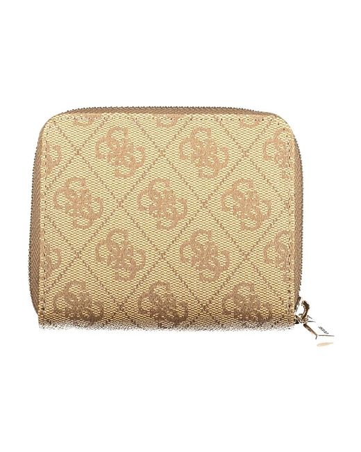 Guess Accessoires ,Laurel Ii Slg Small Zip-Around Wallet in het Metallic