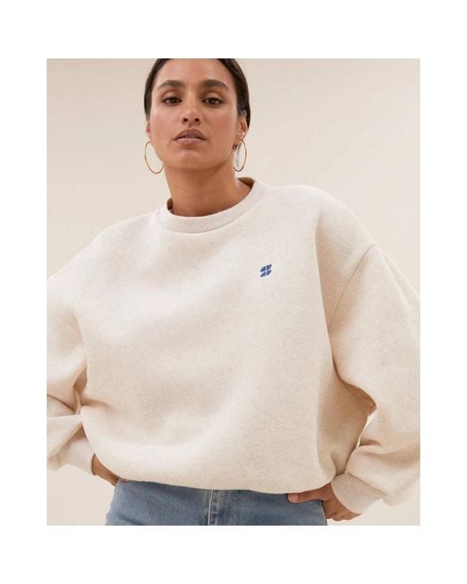By-Bar White Bibi Logo-Sweater