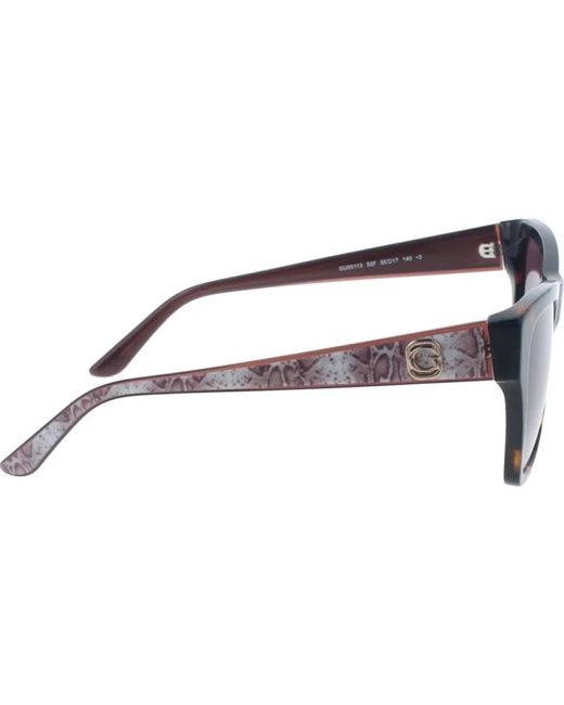 Guess Brown Sonnenbrille mit verlaufsgläsern für stilvollen schutz