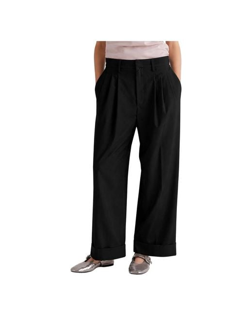 MEIMEIJ Black Wide Trousers