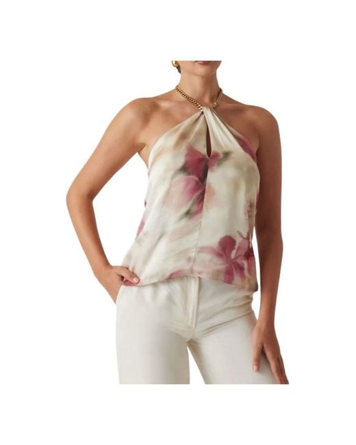 Guess Pink Sleeveless Tops