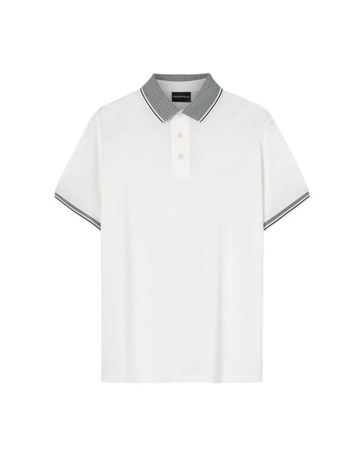 Emporio Armani Weiße polo t-shirts und polos in White für Herren