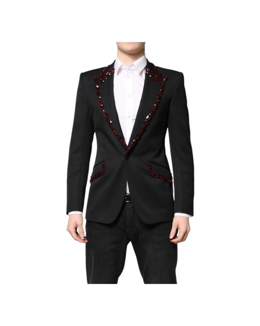 Dolce & Gabbana Black Blazers for men
