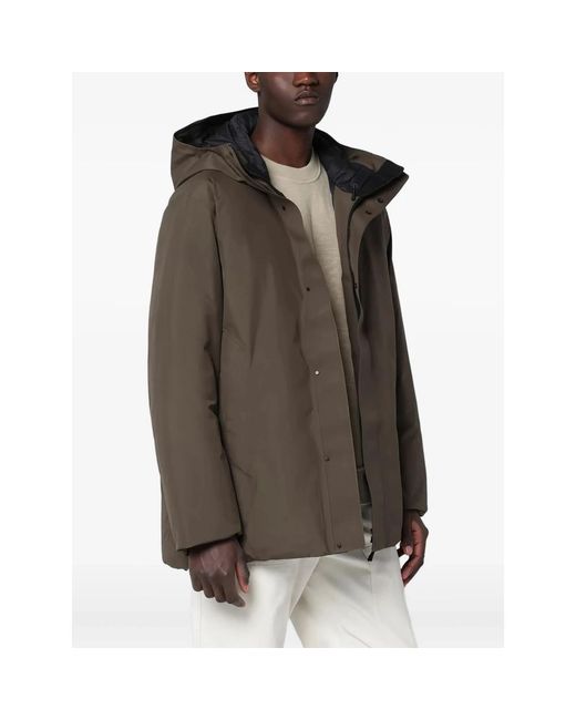Goldwin Jassen ,Bruin ,Leer Gore-Tex Snow Range Down/L Jacket in het Brown voor heren