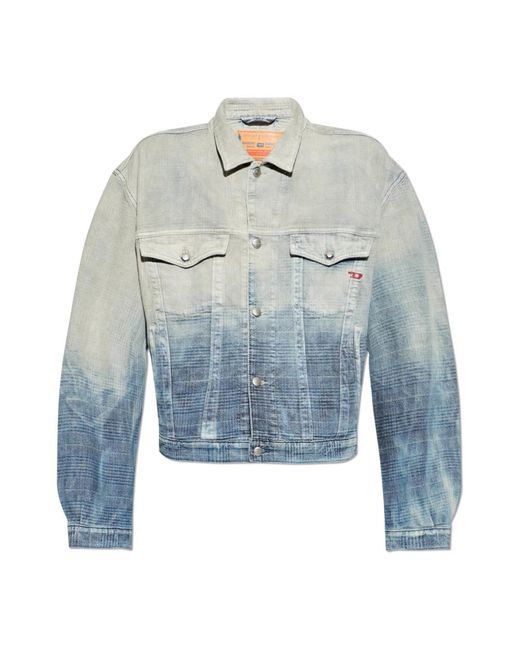 DIESEL Jassen ,Blauw ,Denim Denim Jassen in het Blue