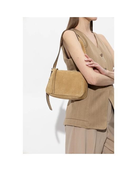 Tory Burch Natural Shoulder Bags