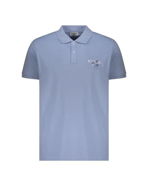 Iceberg Korte Mouw Polo in het Blue voor heren