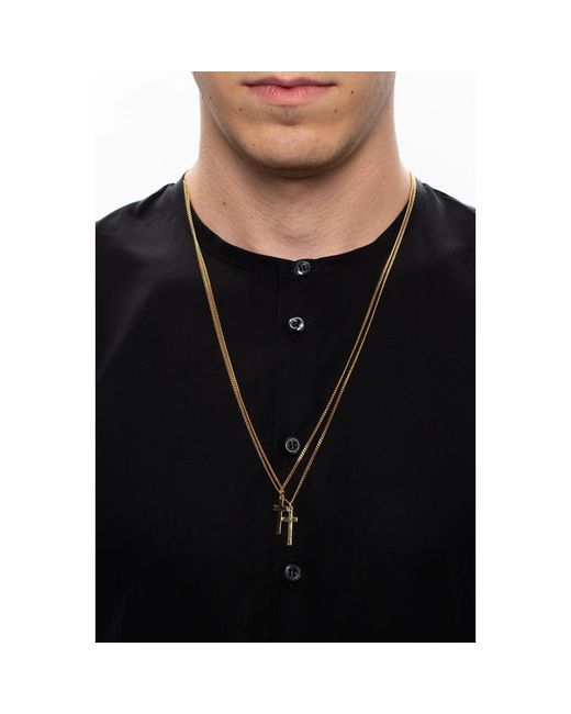 Necklaces di DSquared² in Metallic da Uomo