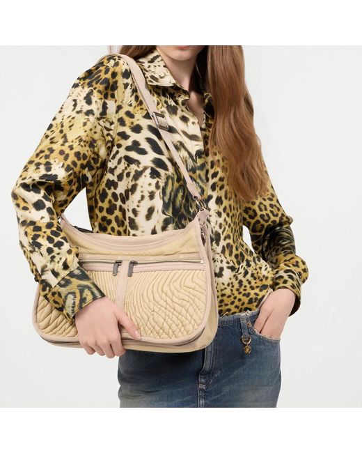 Roberto Cavalli Natural Cross Body Bags