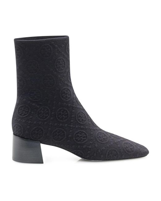 Tory Burch Blue Heeled Boots