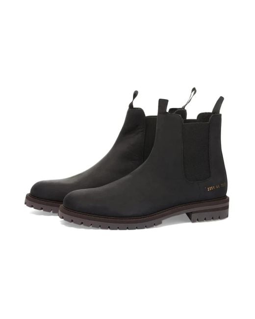 Common Projects Chelsea Boots in het Black voor heren