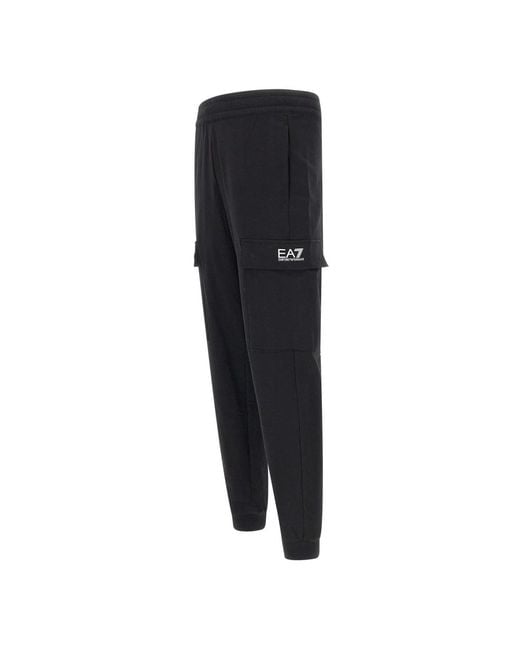 EA7 Black Sweatpants for men