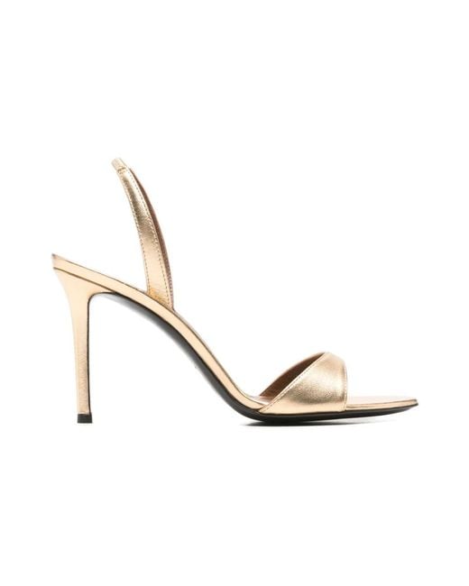Giuseppe Zanotti Metallic High Heel Sandalen