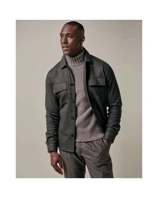 Light Jackets Profuomo de hombre de color Gray