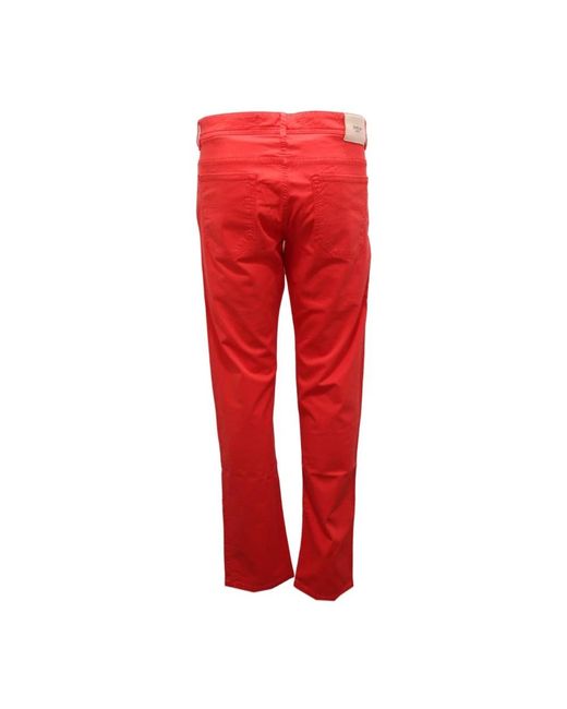 Siviglia Red Slim Fit Jeans for men