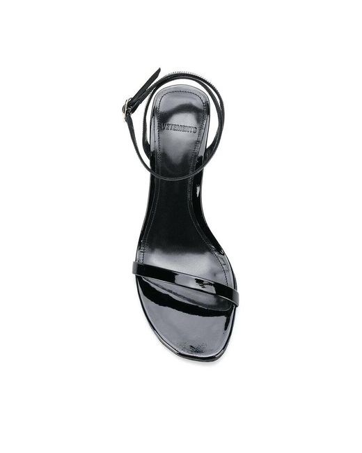Vetements Black High Heel Sandals
