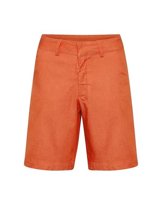 Kaffe Orange Long Shorts