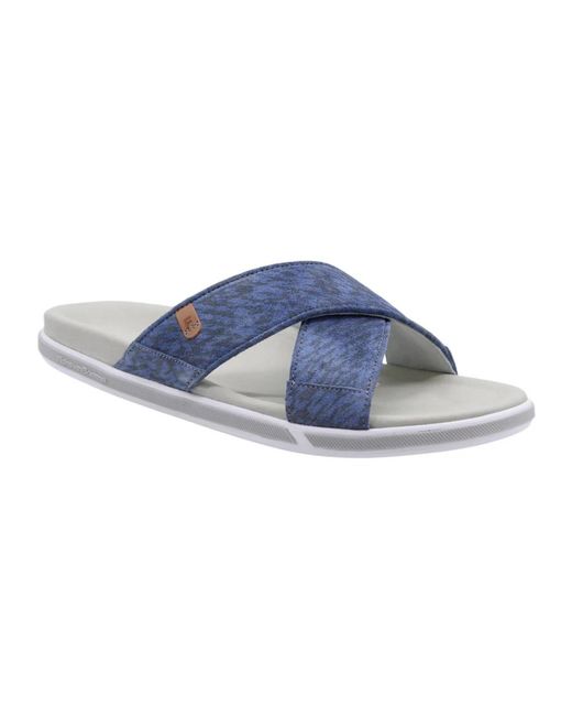 Floris Van Bommel Blue Sliders for men