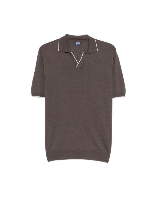 Fedeli Brown Polo Shirts for men