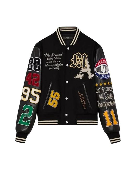 Amiri Varsity Patch Jacket in Black für Herren