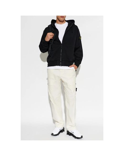 Stone Island Black Zip-Throughs for men