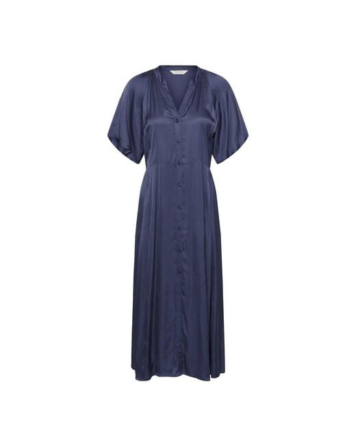 Part Two Blue Midi Dresses