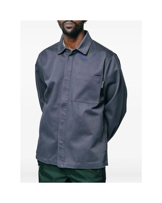 GR10K Blue Casual Shirts for men
