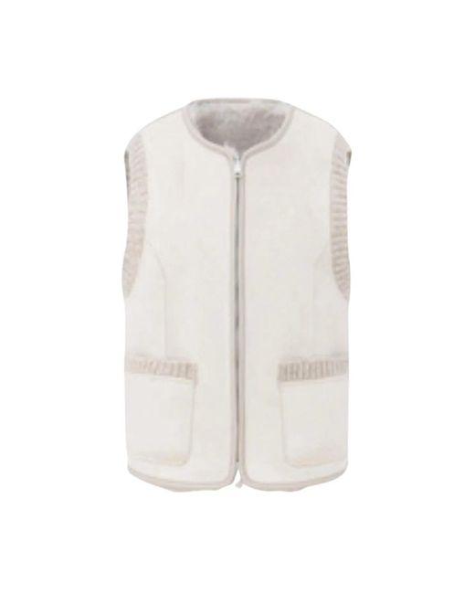 Urbancode Jassen ,Chaleco Ecopiel Reversible in het White
