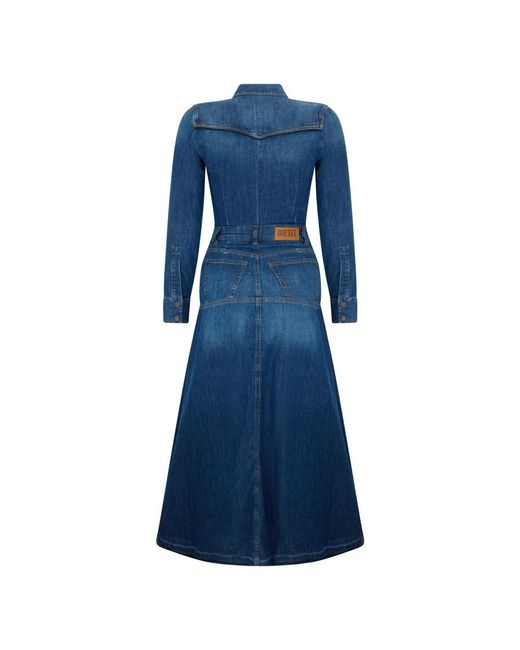 DIESEL Blue Shirt Dresses