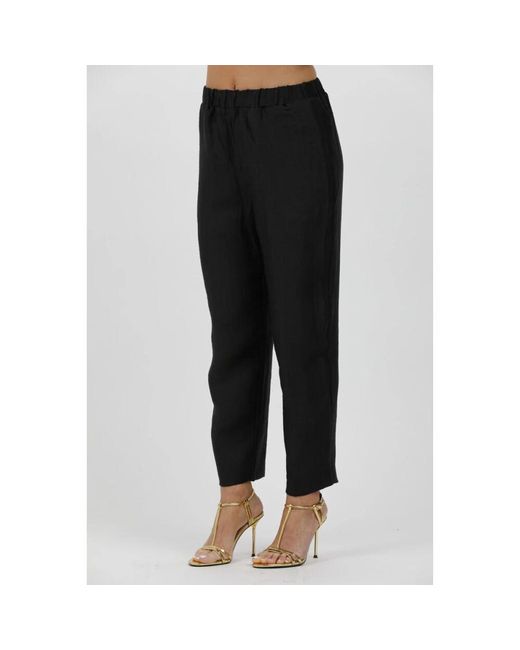Slim-Fit Trousers Alpha Studio de color Black