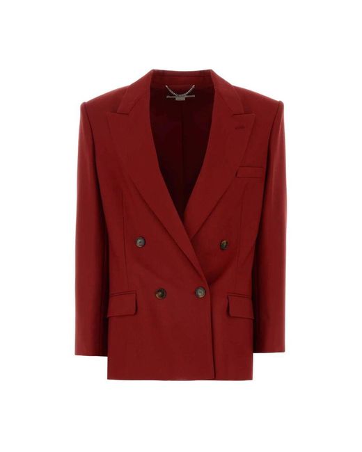 Stella McCartney Red Burgunder wollblazer