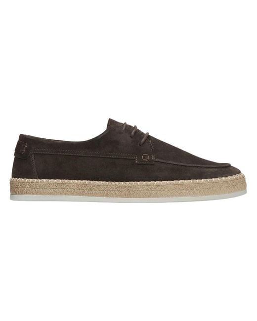 ESTRO Brown Laced Shoes for men
