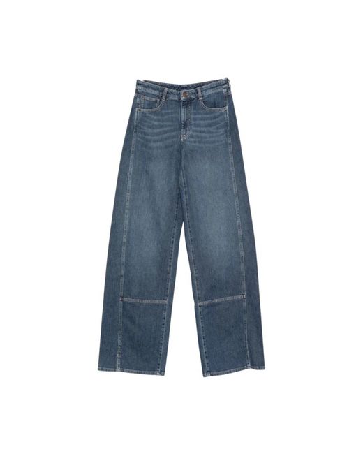 Emporio Armani Blue Wide Jeans
