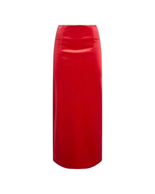 Philosophy Di Lorenzo Serafini Red Midi Skirts